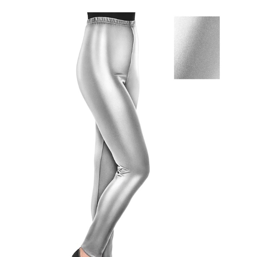 NWT! Party City Silver Metallic Leggings​